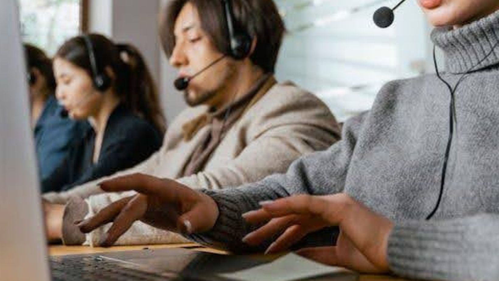 a team managing client payments